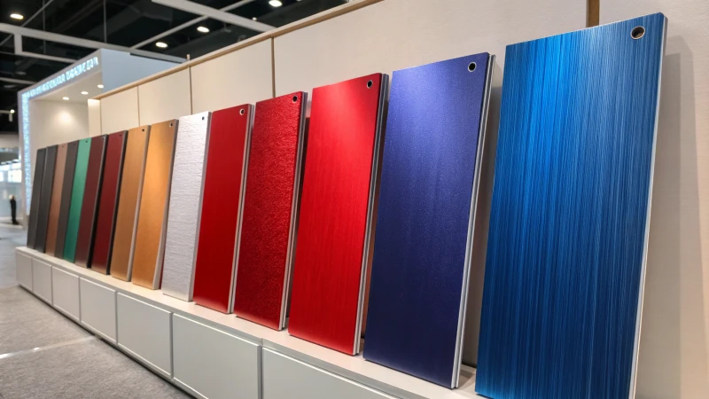 Панели из анодированного алюминия различных цветов и вариантов отделки