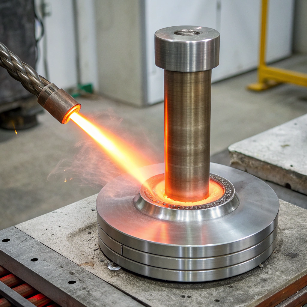 sillón de cuero negro con estructura de acero