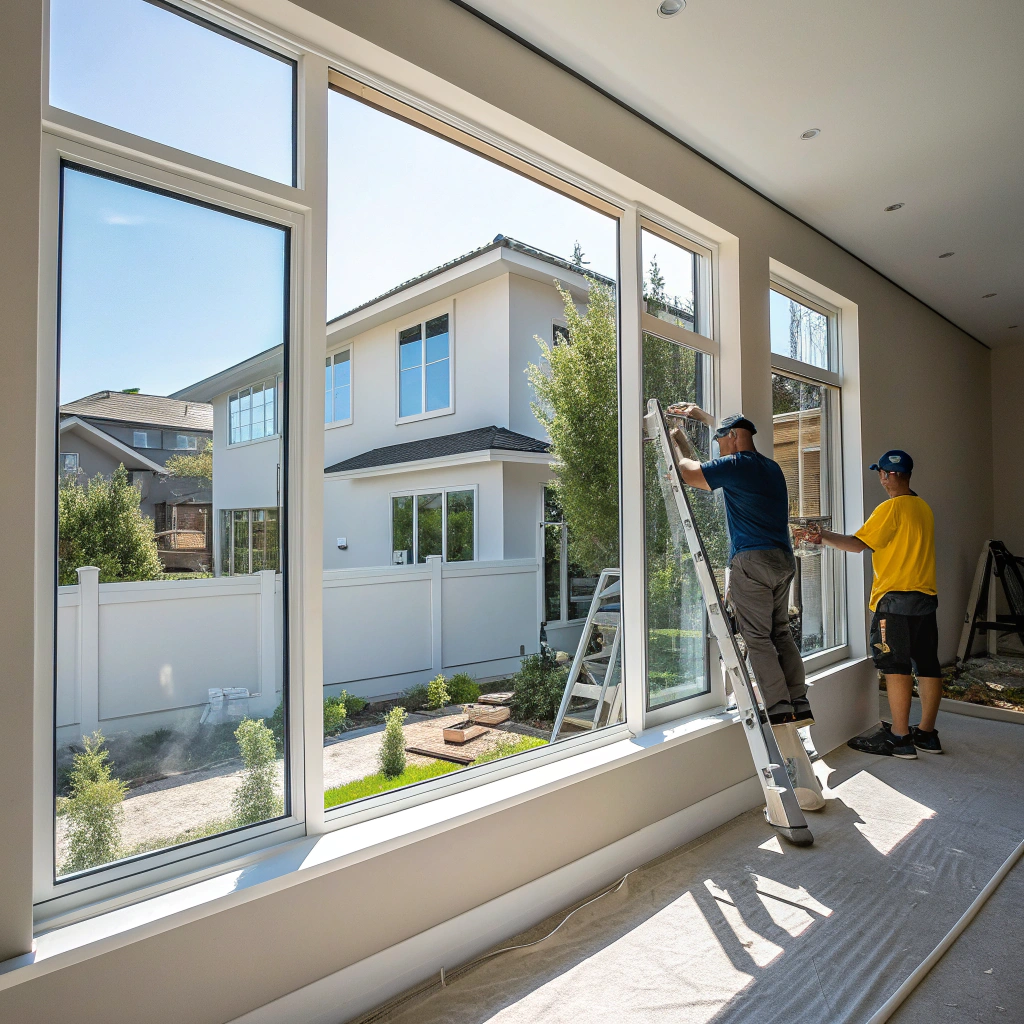 青い陶器の装飾用花瓶