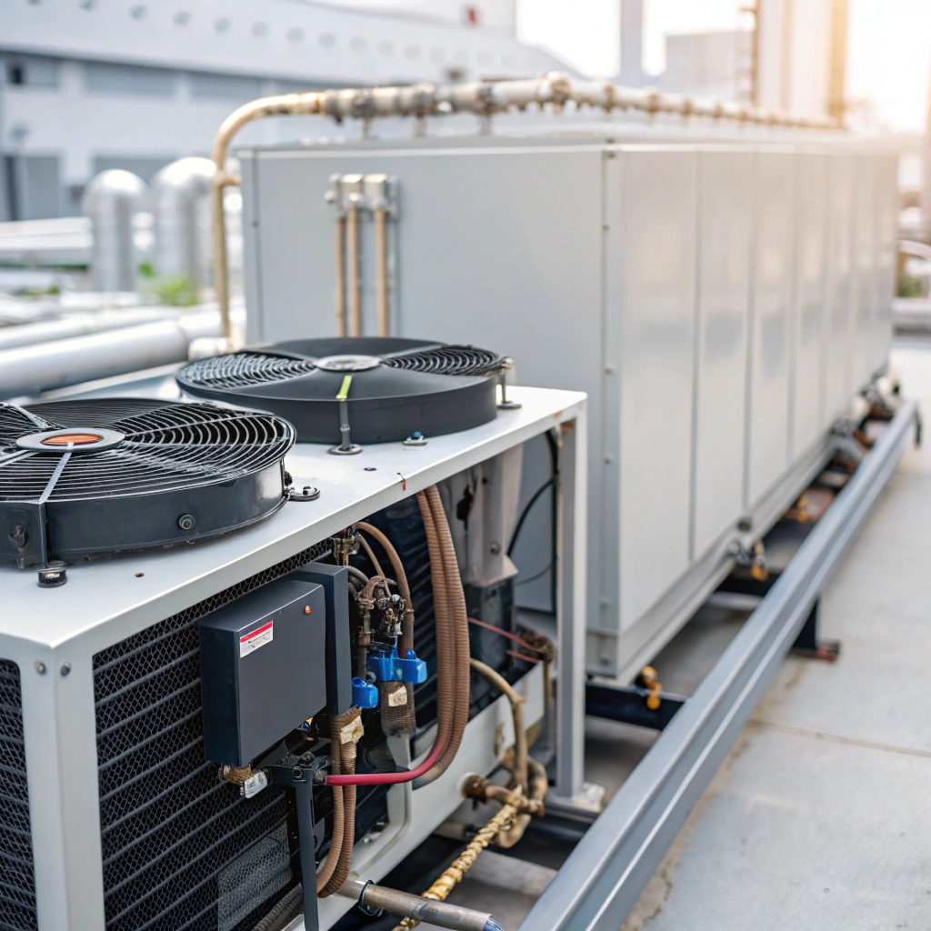 골드 액센트의 블루 가죽 크로스백