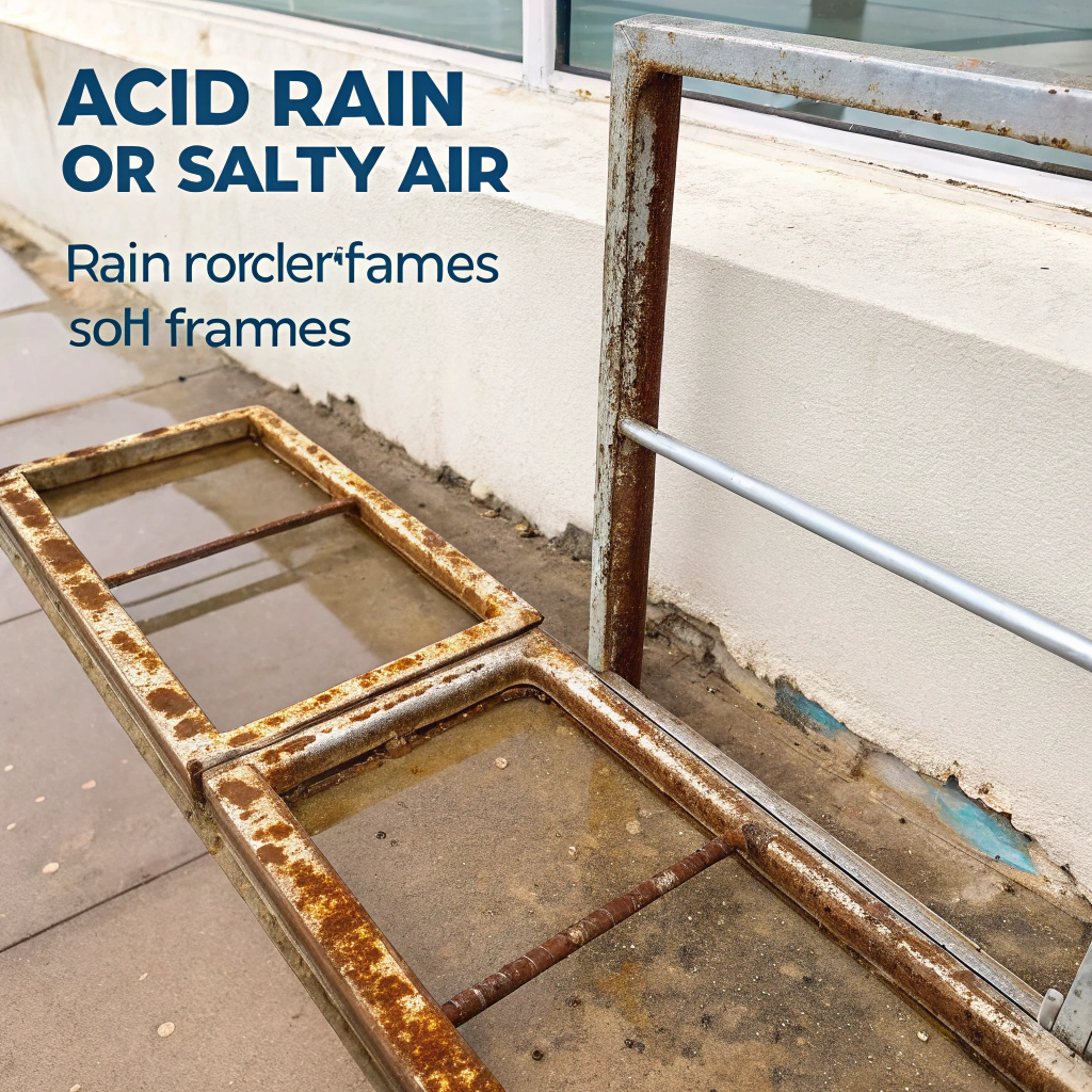 kontorstol i brunt læder med armlæn