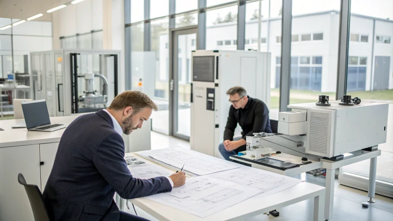 Profesionální kancelářská schůzka mezi zákazníkem a dodavatelem CNC frézování.