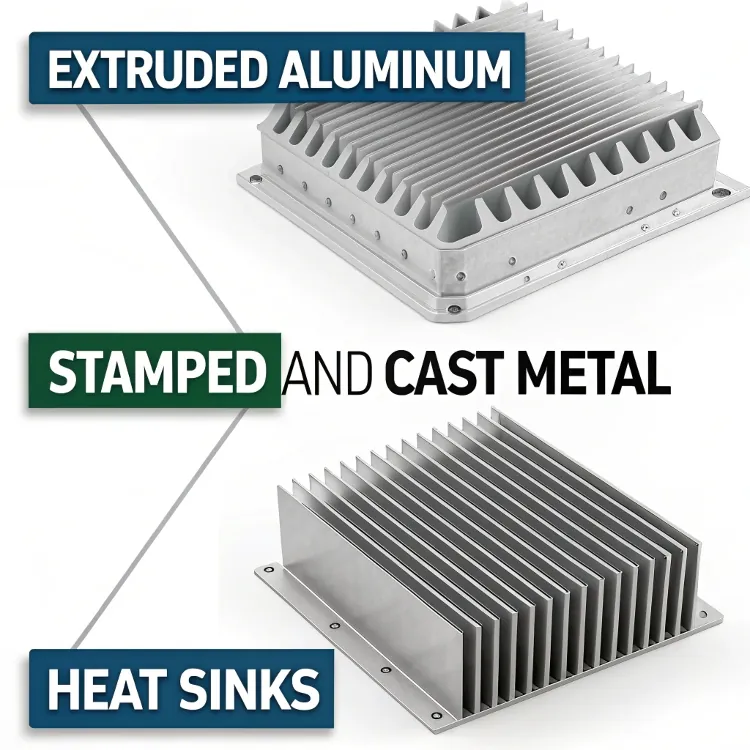 comparison of extruded vs cast aluminum heat sinks