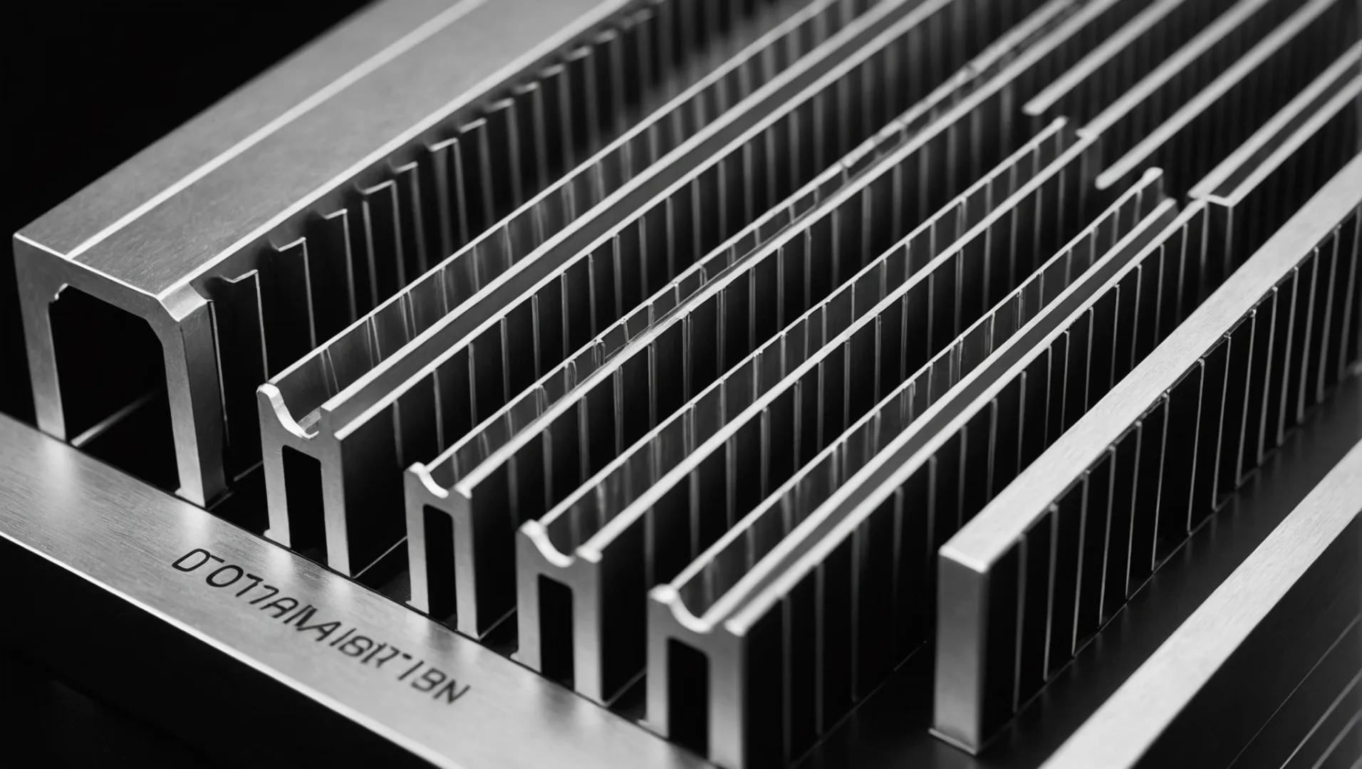 Персонализиран алуминиев радиатор със сложни ребра и анодизирано покритие