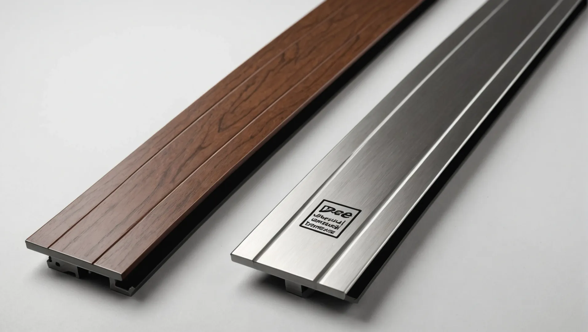 Image comparative des profils d'aluminium nationaux et internationaux avec des indicateurs de coût et de qualité.