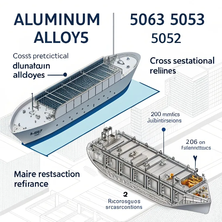 infographic of shipbuilding aluminum alloys