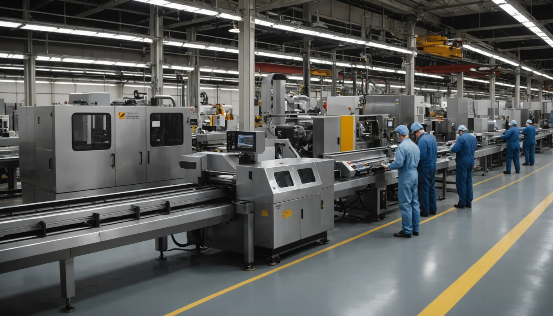 Modernas instalaciones de extrusión de aluminio con maquinaria y técnicos avanzados