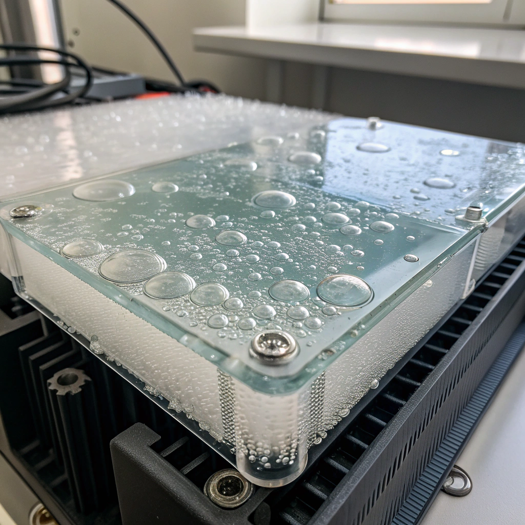 vase en céramique blanche à effet marbré