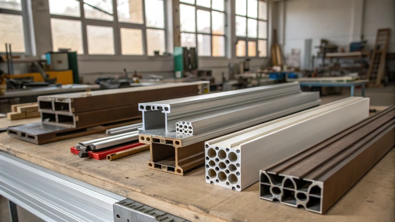 A workshop filled with custom aluminum profiles